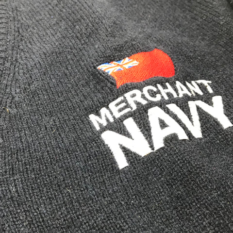 Merchant Navy V-Neck Jumper