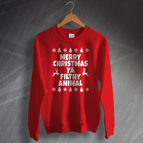 Merry Christmas Ya Filthy Animal Christmas Jumper
