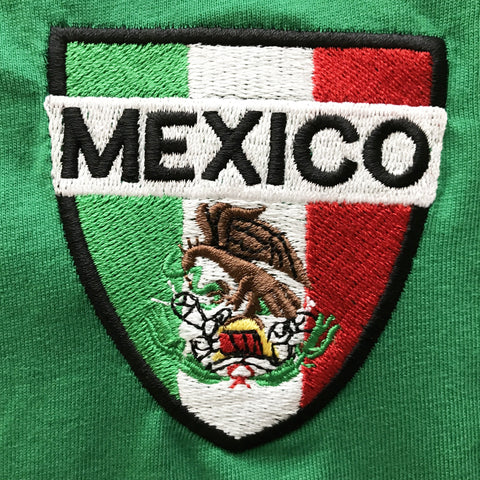 Retro Mexico Football Embroidered Badge