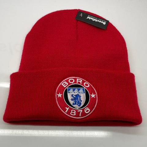 Middlesbrough Football Beanie Hat Embroidered 1876