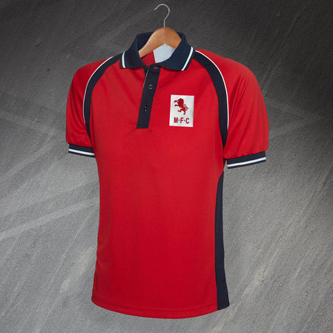 Middlesbrough Football Polo Shirt Embroidered Sports 1973