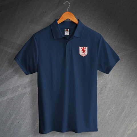 Millwall Football Polo Shirt Embroidered The Lions 1936
