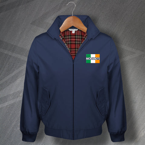 Moranos Flag of Ireland Embroidered Harrington Jacket