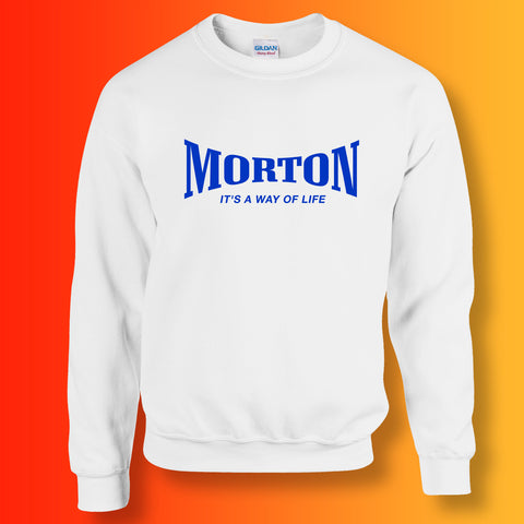 Morton Sweater with It's a Way of Life Design White