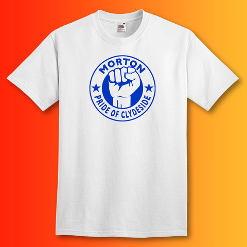 Morton Shirt with The Pride of Clydeside Design White