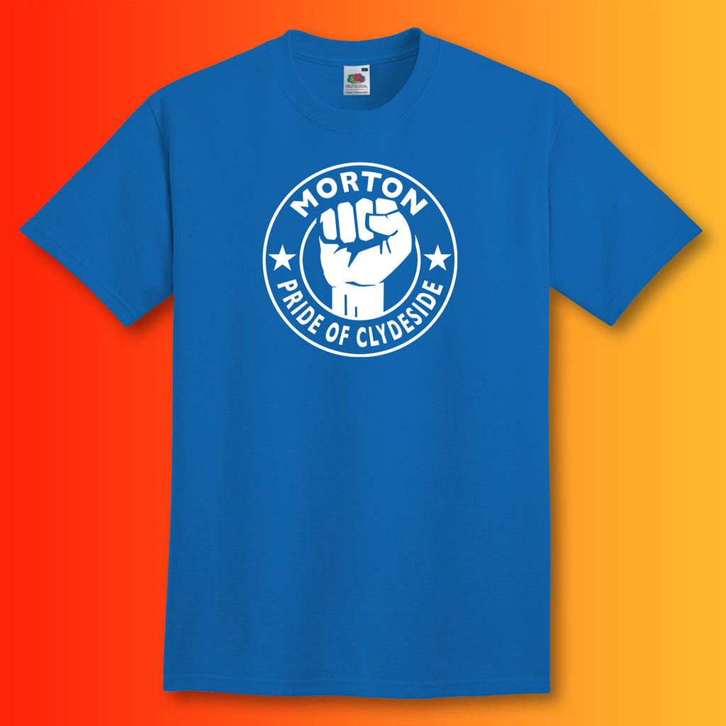 Morton Shirt with The Pride of Clydeside Design Blue
