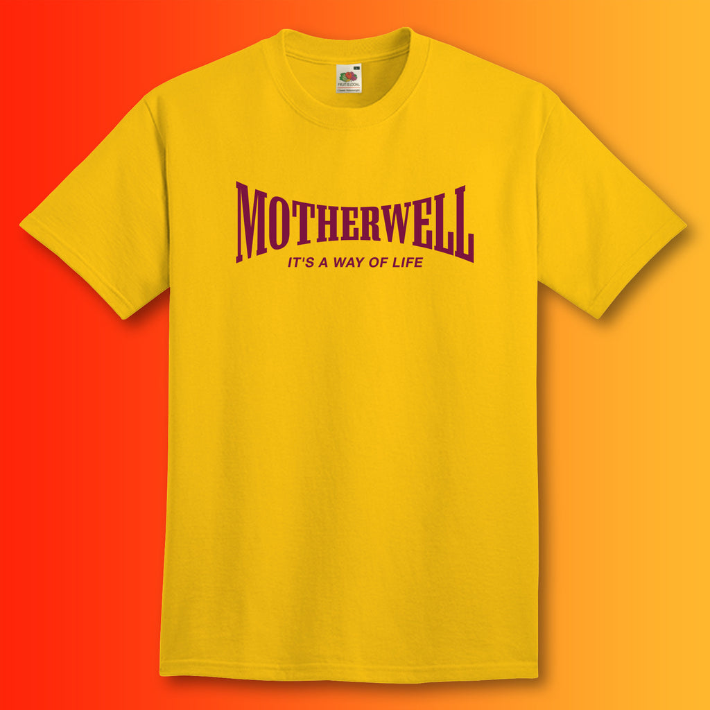 Motherwell Shirt with It's a Way of Life Design Sunflower