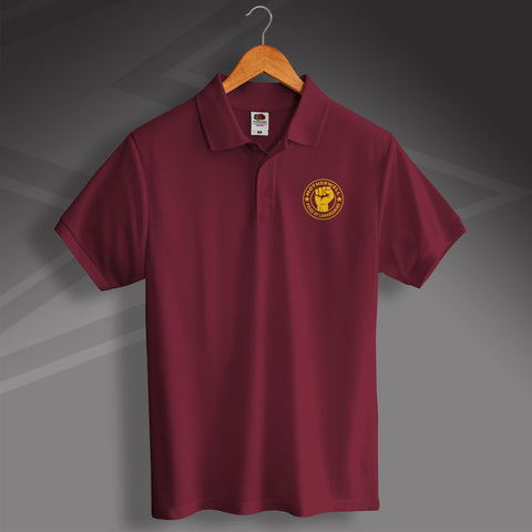 Motherwell Polo Shirt with The Pride of Lanarkshire Design