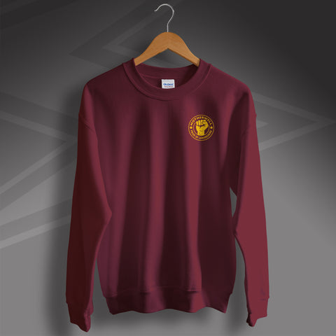 Motherwell Sweater with The Pride of Lanarkshire Design