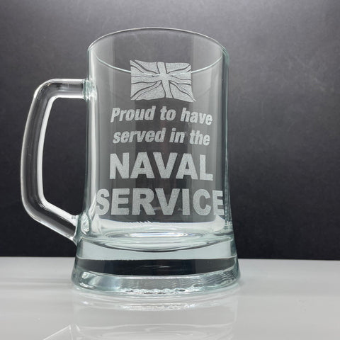Naval Service Glass Tankard