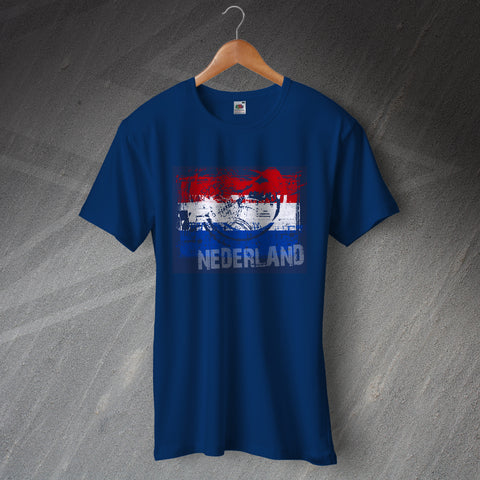 Netherlands T-Shirt Grunge Flag of the Netherlands