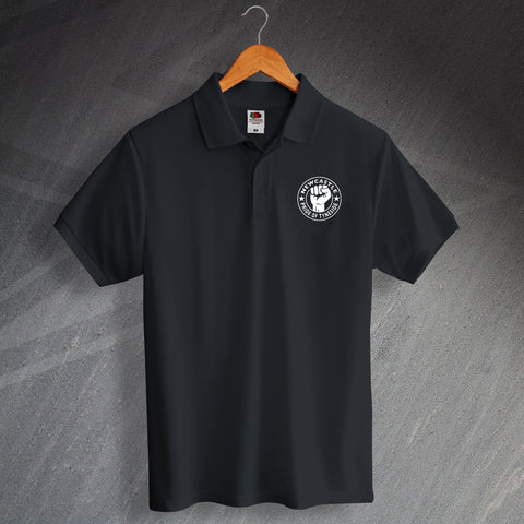 Newcastle Football Polo Shirt Embroidered Pride of Tyneside