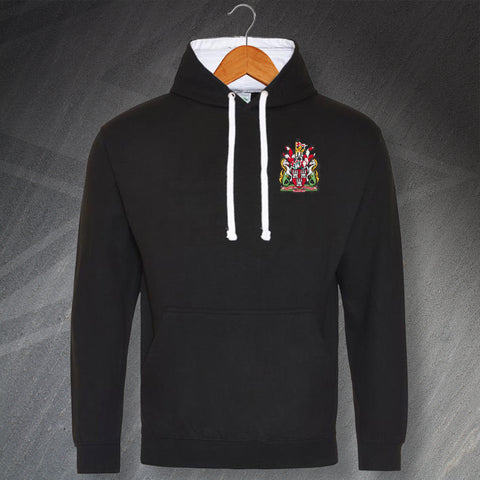 Newcastle Football Hoodie Embroidered Contrast 1969