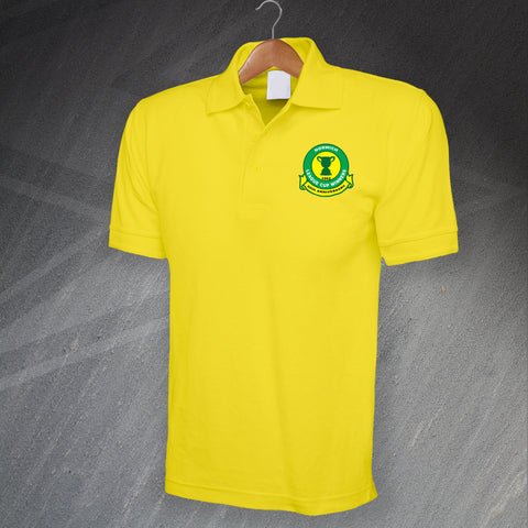 Norwich Football Polo Shirt Embroidered Premium League Cup 1962 60th Anniversary
