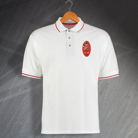 Nottingham Forest Football Polo Shirt Embroidered Contrast 1933