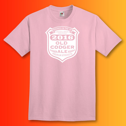 Old Codger 2016 Unisex T-Shirt Light Pink