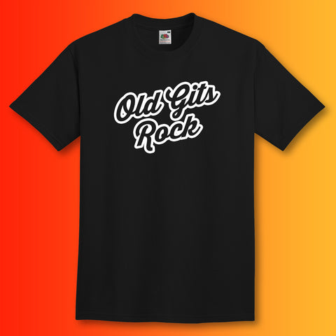 Old Gits Rock Unisex T-Shirt Black