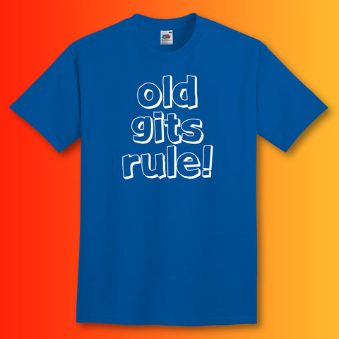Old Gits Rule Unisex T-Shirt with Bold Design