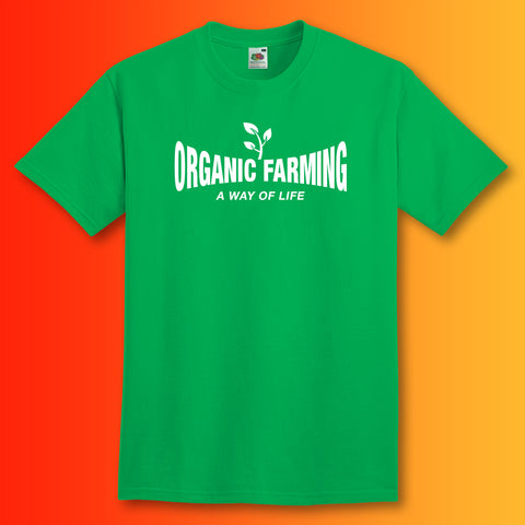 Organic Farming T-Shirt with It's a Way of Life Design