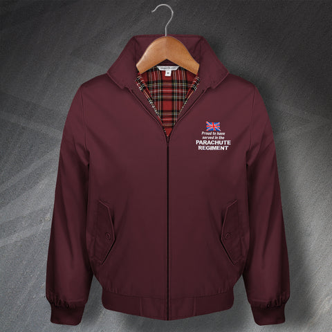 Proud to Have Served in The Parachute Regiment Embroidered Harrington Jacket