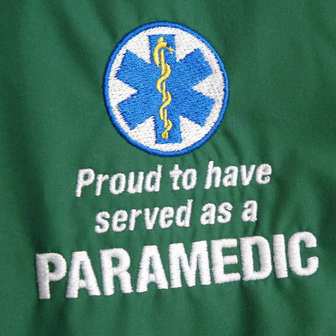Proud to Have Served as a Paramedic Embroidered Badge