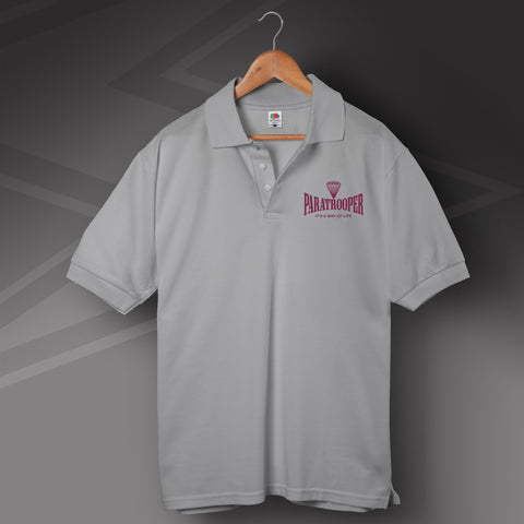 Paratrooper Embroidered Polo Shirt
