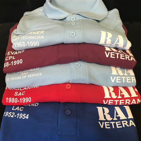 RAF Personalised Polo Shirt