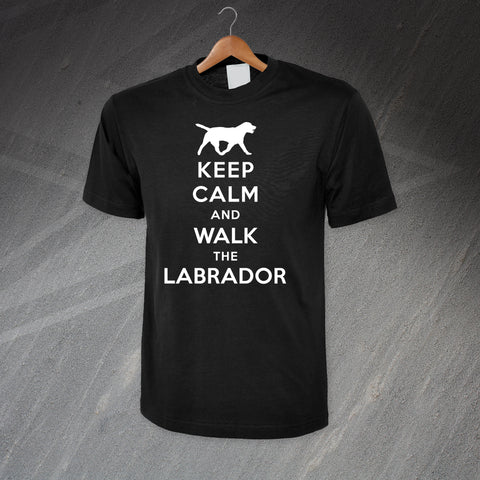 Personalised Keep Calm and Walk The Dog T-Shirt