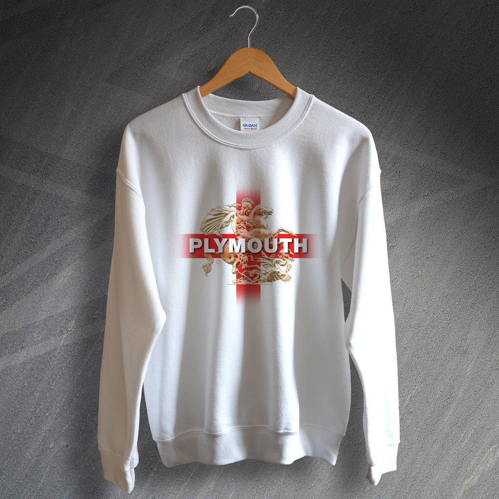 Plymouth England Flag Sweatshirt