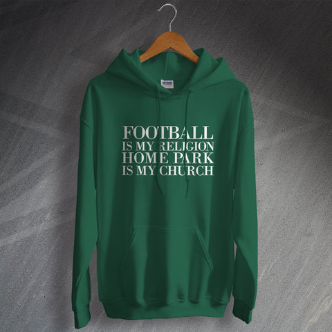 Plymouth Football Hoodie Football is My Religion Home Park is My Church
