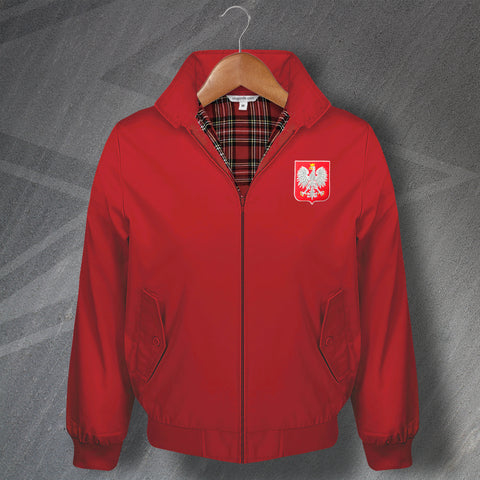 Poland Football Harrington Jacket Embroidered