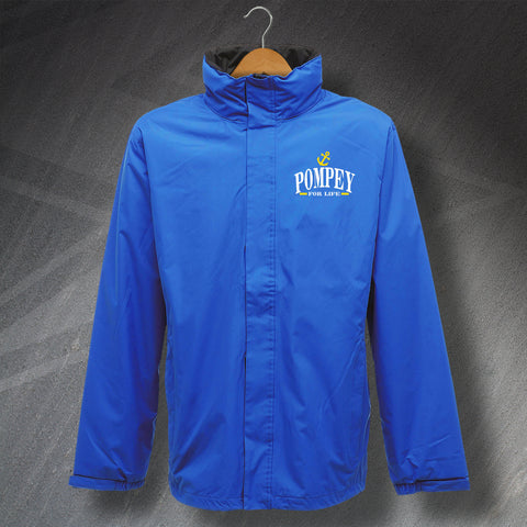 Pompey for Life Anchor Embroidered Waterproof Jacket