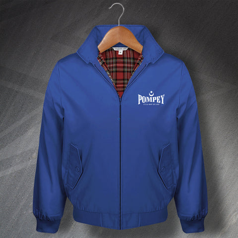 Pompey It's a Way of Life Embroidered Harrington Jacket