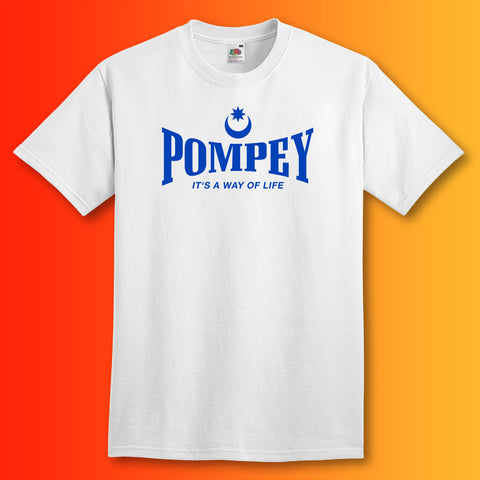 Pompey Shirt with It's a Way of Life Design White