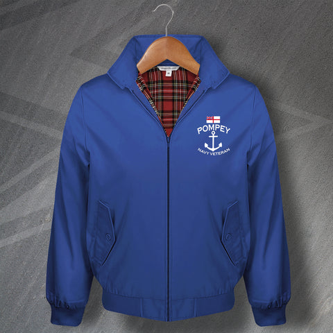Pompey Navy Veteran Embroidered Harrington Jacket