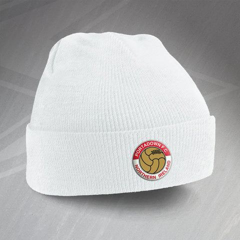 Portadown Football Beanie Hat Embroidered