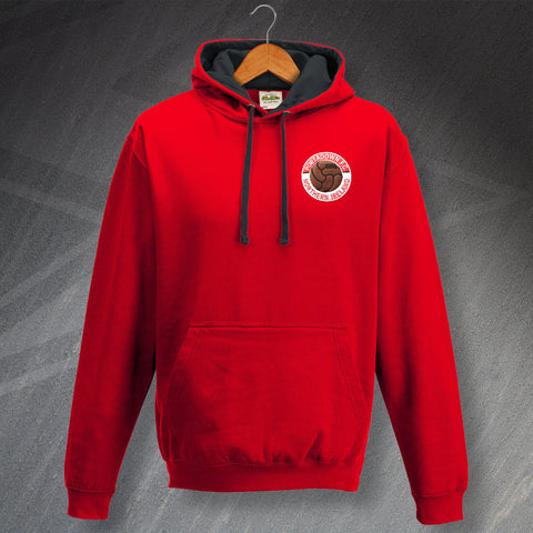 Portadown Football Hoodie Embroidered Contrast