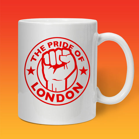 The Pride of London Mug White Red
