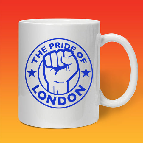 The Pride of London Mug White Royal Blue