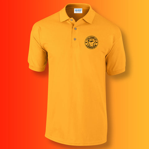 The Pride of London Polo Shirt Gold Black