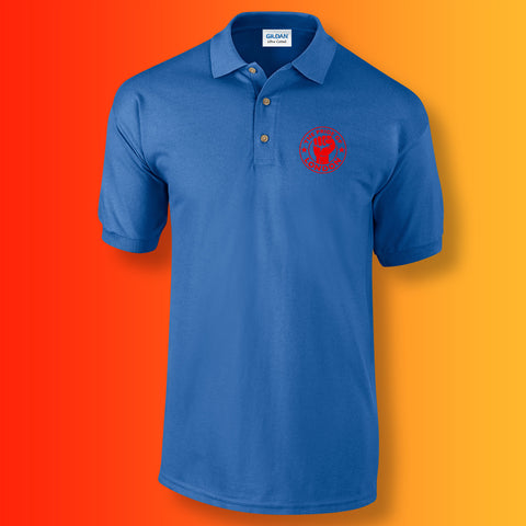 The Pride of London Polo Shirt Royal Blue Red