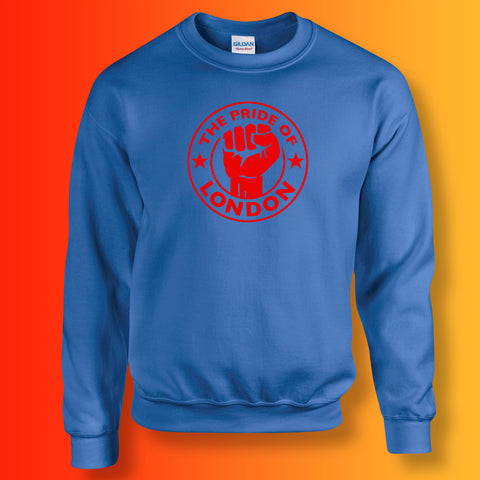 The Pride of London Sweater Royal Blue Red