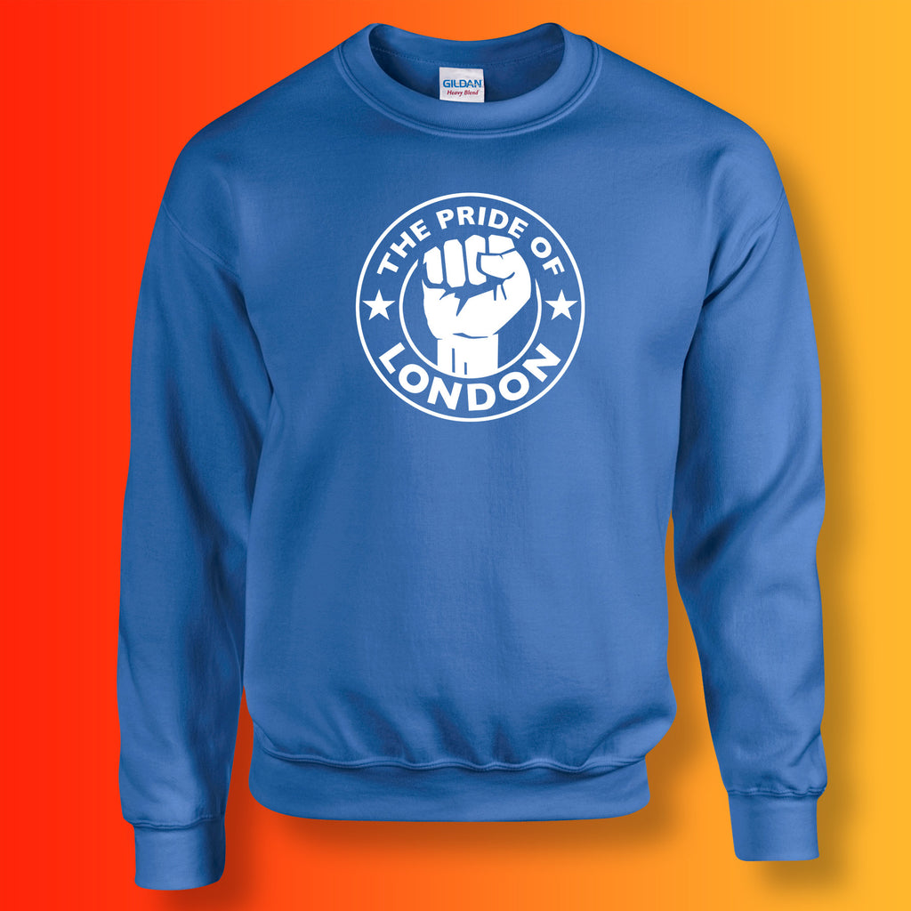 The Pride of London Sweater Royal Blue White