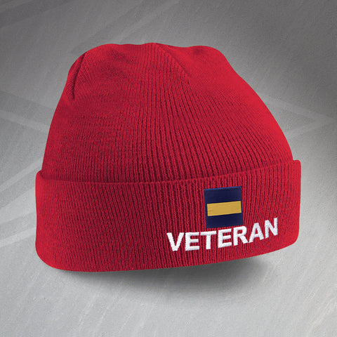 Princess of Wales's Royal Regiment Veteran Embroidered Beanie Hat
