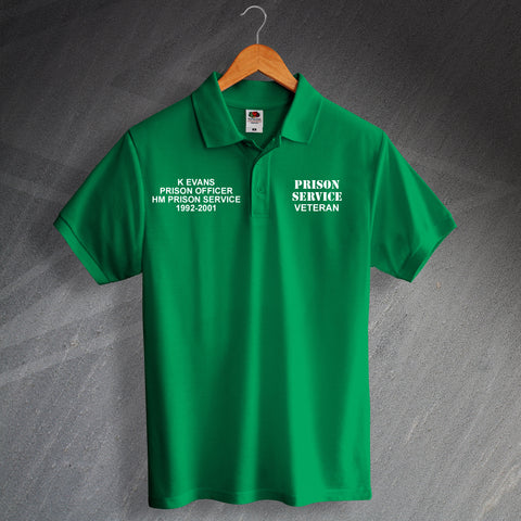 Personalised Prison Service Polo Shirt