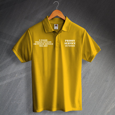Personalised Prison Service Polo Shirt