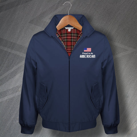 Proud to Be American Embroidered Harrington Jacket