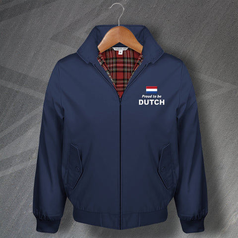 Proud to Be Dutch Embroidered Harrington Jacket