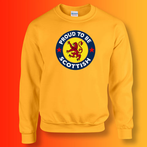 Proud to Be Scottish Sweater Gold