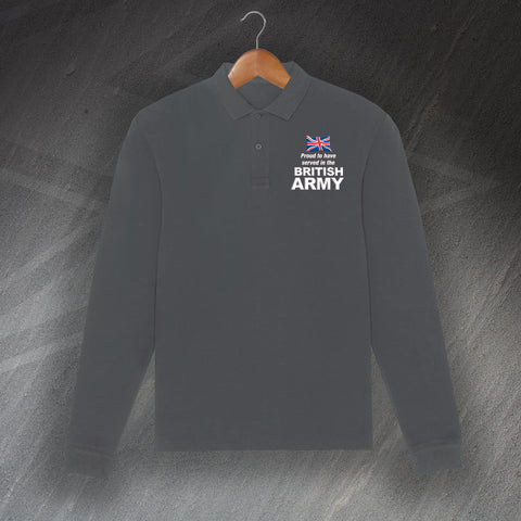 British Army Long Sleeve Polo Shirt